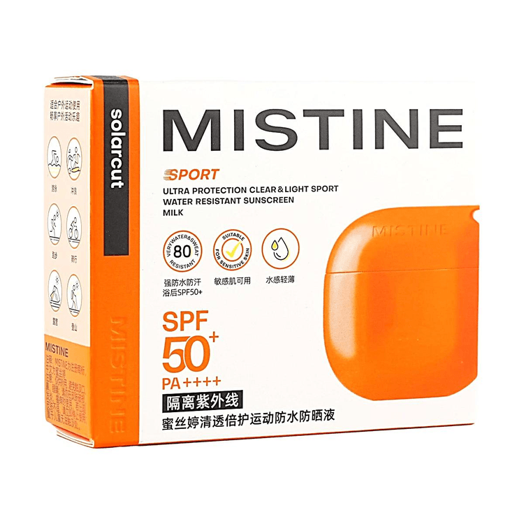 Mistine スポーツ用防水日焼け止めローション 40g 【SPF50+ PA++++ 高