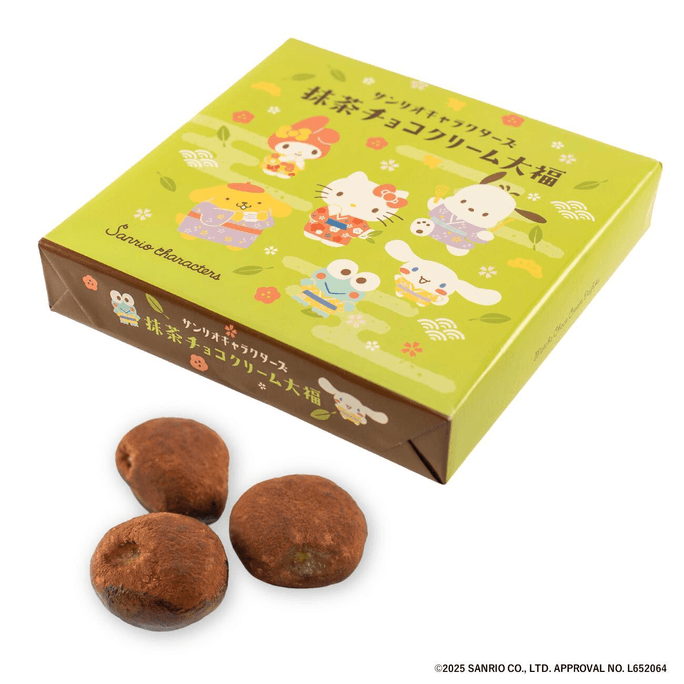 【日本直邮】 日本 长登屋 三丽鸥联名抹茶巧克力大福 16枚