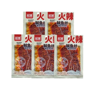 Yanbian Specialty Korean Snack Ready-to-Eat Squid Strips (Spicy) 25g*10 packs