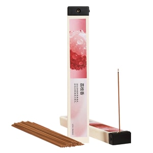 【中国直送】水月秦淮線香 ライチの香り 純天然 消臭 お香立て付き ニッチブランド 1箱