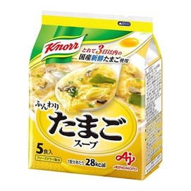 【日本からの直送】味の素 KONRR 栄養満点朝食インスタントスープ インスタントスープ 卵スープ 5袋