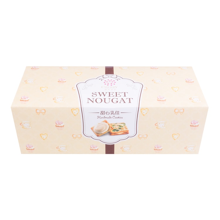 台湾樱桃爷爷甜心乳佳葱花苏打牛轧糖饼干12枚入180g 亚米