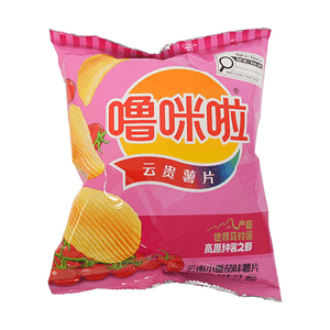 雲南ミニトマト味ポテトチップス 1.76oz【高地ポテト】【Vカットリッジ】