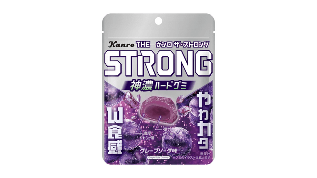 KANRO JP 甘露 ダブルテクスチャー 巨峰ソーダ味グミ（日本）70g - Yami