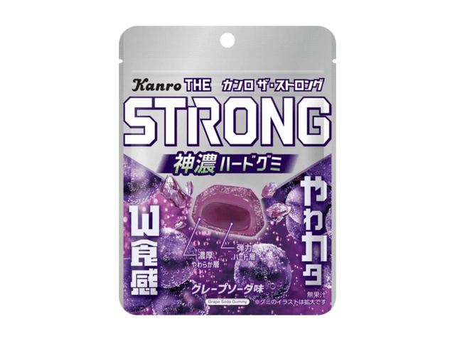 KANRO JP 甘露 ダブルテクスチャー 巨峰ソーダ味グミ（日本）70g - Yami