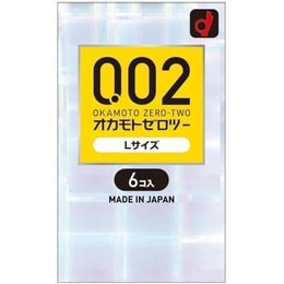 일본 OKAMOTO 오카모토 002 EX 초박형 콘돔 #L 6 팩