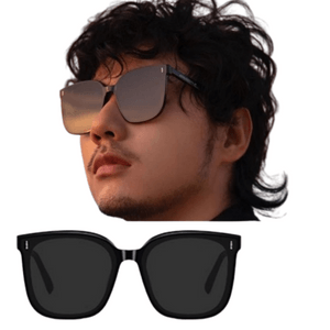 [중국 직배송] 남녀공용 선글라스, 자외선 차단, 고급형, 얼굴 축소형 F 스타일(HD 편광), 1쌍