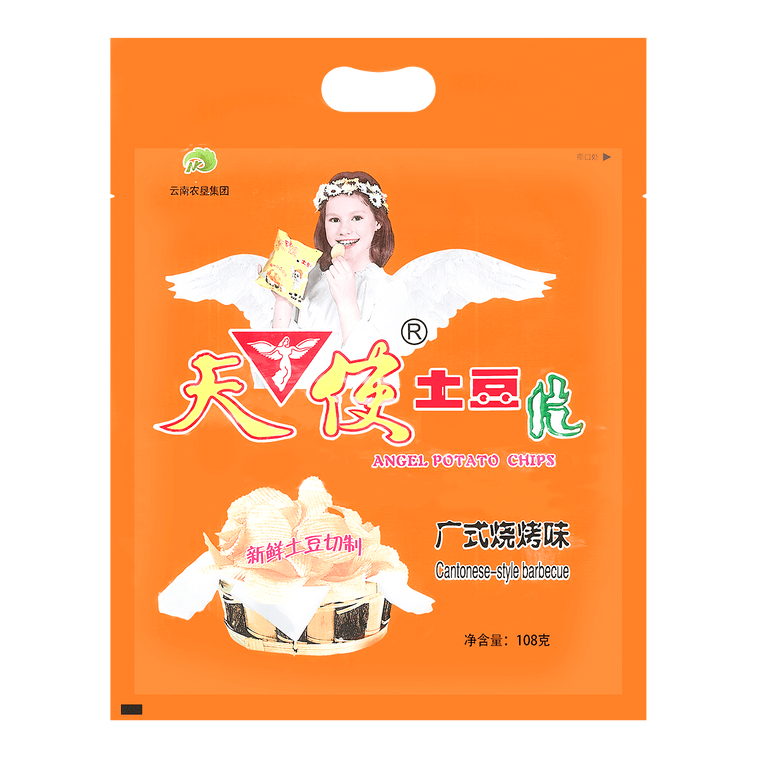天使 馬鈴薯片 炭香烤肉口味 108g 3