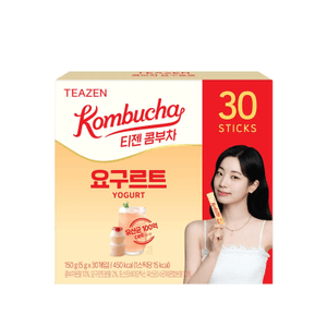 Kombucha Yogurt Flavor, 30 Sticks Probiotic Fermented Tea Drink