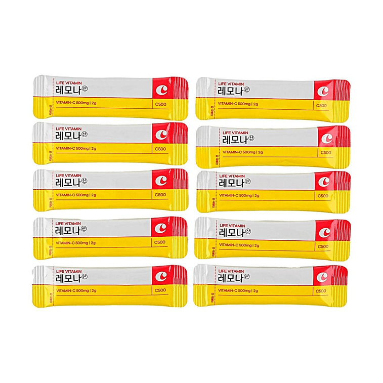 Vitamin C Powder 500mg, 10 Sticks, Lemon Flavor, Daily Immune Support 2