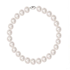 【中国直送】HSPM 10mm天然深海貝パールネックレス 高品質セレクション 各パール結び目 ニッチスタイルネックレス（1個）