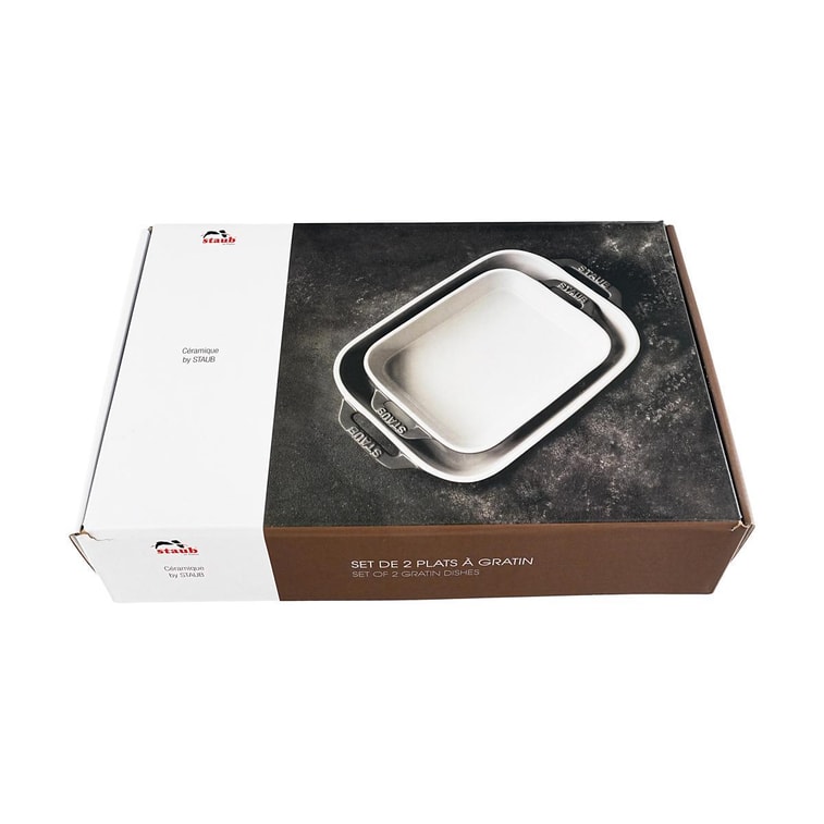 法国STAUB珐宝 陶瓷烘焙烤盘 马卡龙色 2件套/蓝色 10