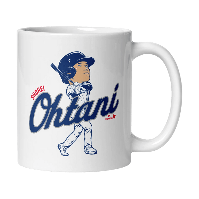Shohei Ohtani Batting Caricature LAD Mug 340ml