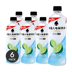 エイリアン 電解質ドリンク ライム風味 20.28液量オンス *6【6パック】【低糖質・脂肪ゼロ】