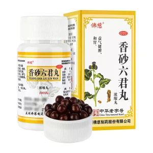 Foci Xiangsha Liujun Wan、濃縮錠200錠、脾気虚、消化不良、膨満感のためのOTC漢方薬