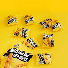 周黑鸭 脆GaGa小麻花 辣卤味 8袋入 160g【限定风味】