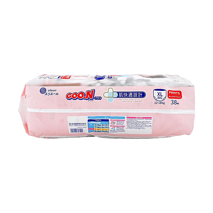 GOO.N グーンプラス 肌快適設計パンツXLサイズ 12-20kg - Yami