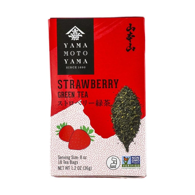 Strawberry Green Tea Bag 18 Bag 1.2 oz