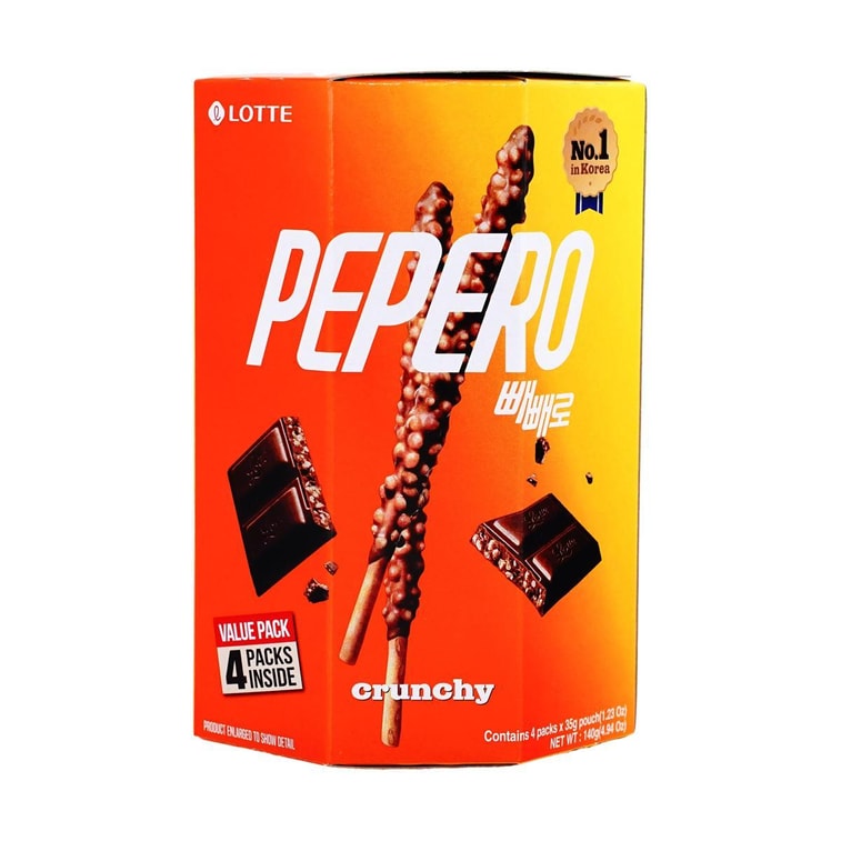 페페로 크런치 초콜릿 비스킷 스틱, 밸류팩, 4개입 (137g)【스트레이 키즈 추천 상품】【포장은 다를 수 있습니다】 7