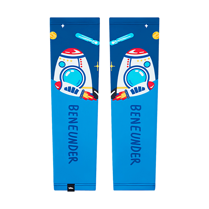 Kids UPF50+ Sun Protection Sleeves for 3-6 Years Old Space Blue