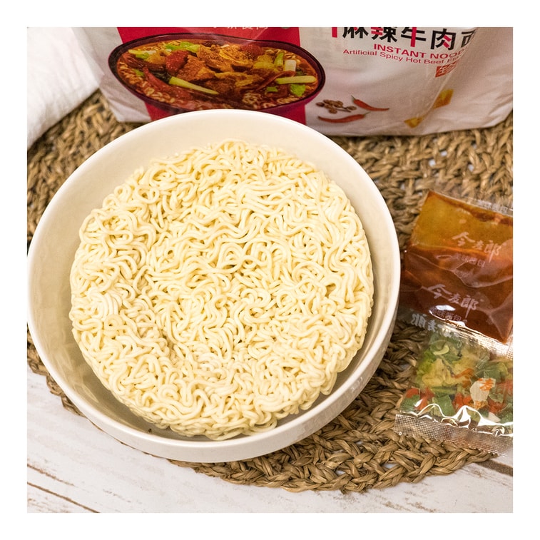今麥郎 珍品系列泡麵 辣牛肉口味 特惠裝 5包入 555g 3