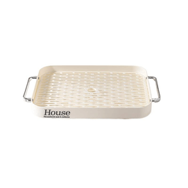 【中国直邮】 川岛屋 沥水托盘家用水杯沥水置物架杯架子奶白色24.9*37.7cm*1个