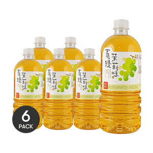 果子熟了 青提茉莉味茶饮料 900ml  *6【6份超值装】【无糖果香】【鲜灵茉莉花茶】