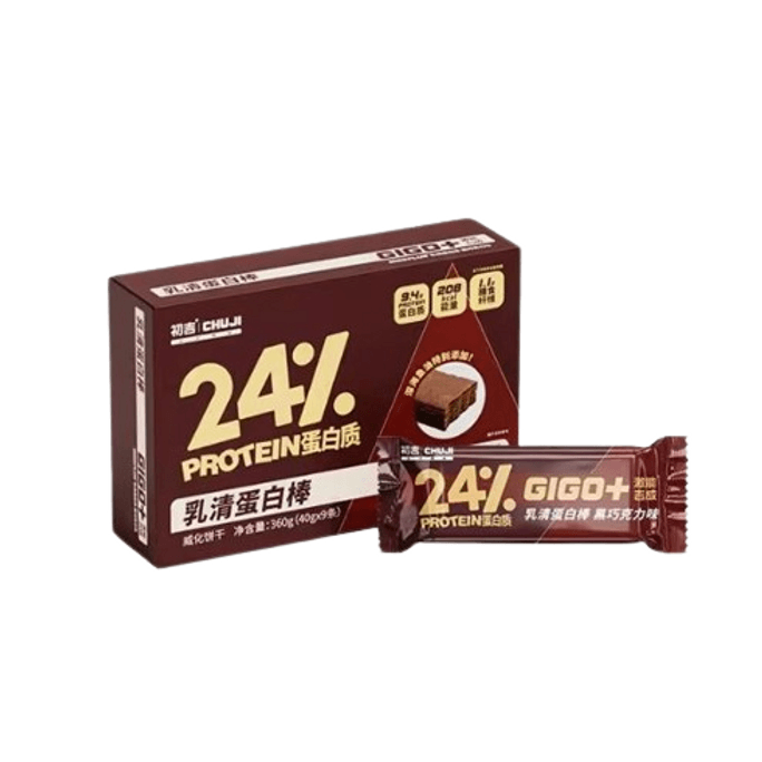 [중국에서 온 다이렉트 메일] Chuji Protein Bar 코코아 맛 식사 대체 포만감 저칼로리 무설탕 지방 에너지 비스킷 피트니스 영양 360g/box