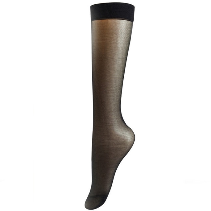 [중국에서 온 다이렉트 메일] Bonas 여름 초박형 날치기 방지 스타킹 무릎 위 스타킹 일본식 반기장 송아지 양말 검은색 송아지 양말 5켤레