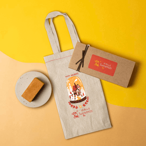 台湾微热山丘 凤梨酥 点心礼盒 10枚入 500g【附赠帆布包】