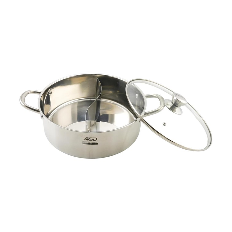 Stainless Hot Pot with Two Flavors, 11.8 inch 8