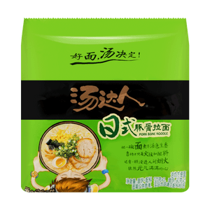 台湾统一 汤达人 日式豚骨风味拉面 高汤方便面 5连包 625g 包装随机发送