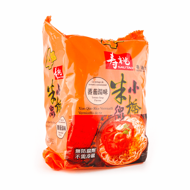 香港寿桃牌 非油炸无防腐剂小桥米线 番茄汤味 4包入 860g 3