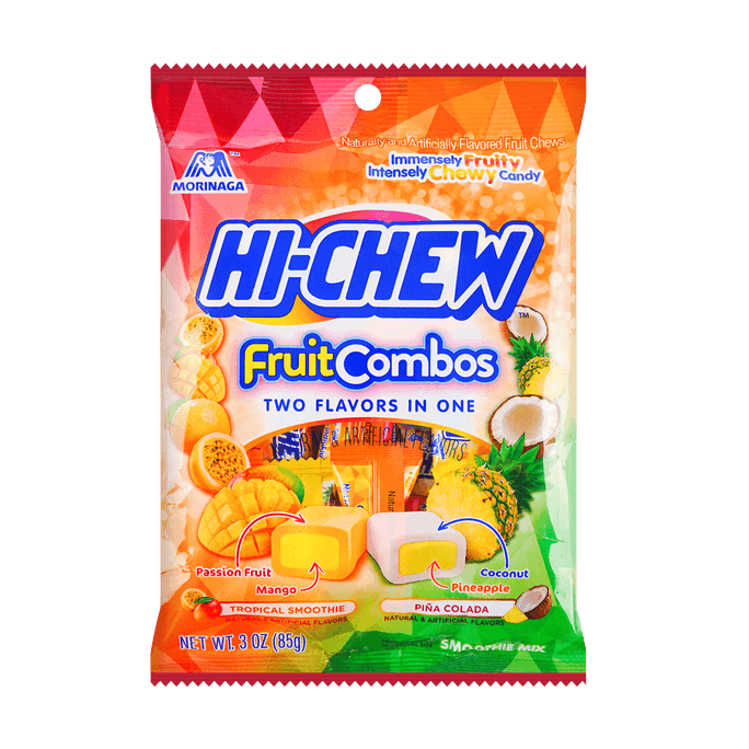 MORINAGA HI CHEW BAG FRUITS COMBOS 3oz