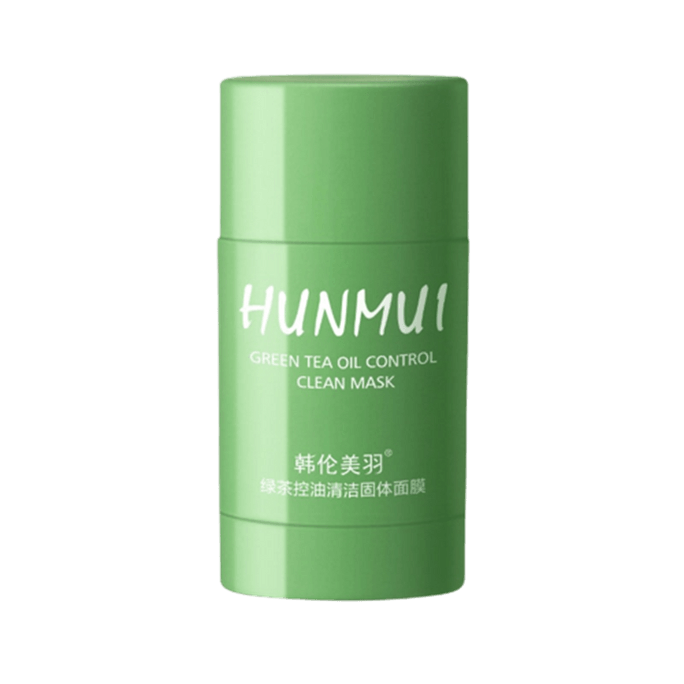 Gentle and refreshing skin cleansing and pore purifying Green Tea Solid Applicator Mud Mask 40g