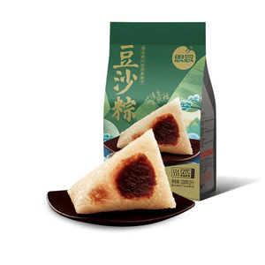 보고 싶어요 - 단오절용 진공 포장 쫑쯔(찹쌀 만두), 팥앙금 쫑쯔, 진공 포장된 반제품으로 데워서 바로 드실 수 있습니다, 200g [2개입]