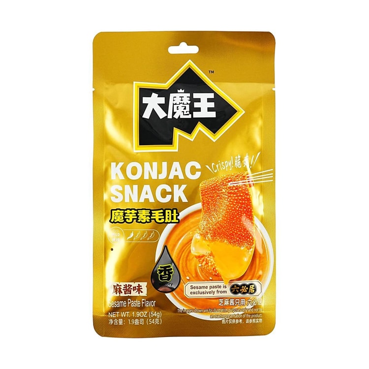 盐津铺子大魔王魔芋素毛肚六必居麻酱味54g 【无敌好吃!】 - 亚米