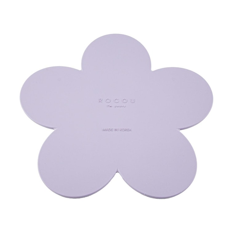 실리콘 이유식 매트 플라워 플레이스매트, 퍼플 5