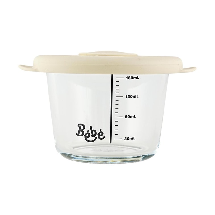 밀폐형 유리 이유식 용기 (BPA-Free, 크림 샌드 색상 3개입) 8