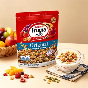 Frugra Fruit & Granola - Crunchy Cereal with Dried Fruit & Seeds, 12.35 oz