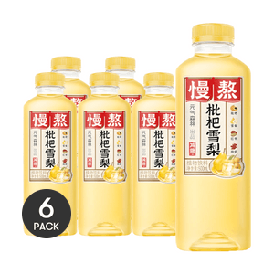 びわ＆洋梨風味ドリンク 糖質カット 16.9液量オンス×6【6パック】