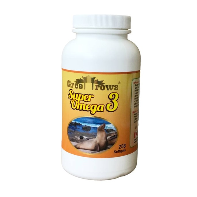 加拿大Gree Rows Supper Omega 3海豹油 258 粒入