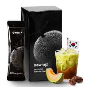 김스테이블 뉴믹스 인스턴트 커피라떼, 코리안 디럭스팩, 7.05온스, 10개입, 멜론 아이스크림 맛 [한국에서 인기 많은 커피숍]