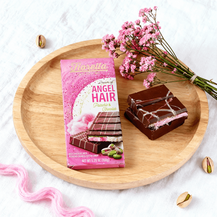 FIORELLA 开心果棉花糖夹心迪拜巧克力 150g【网红爆款 天使发丝】【长毛的巧克力】 3