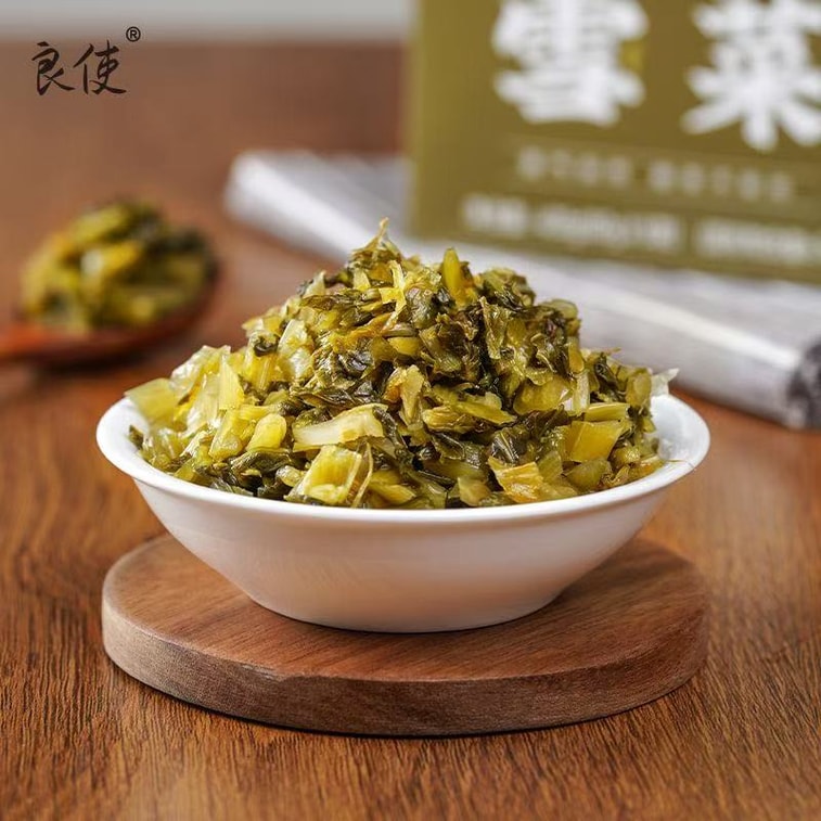 【中国直送】涼石漬け高菜 400g*、塩漬け野菜、漬物、そのまま食べられます、ご飯、饅頭、餃子、家庭用に最適（寧波産高菜漬け） 6