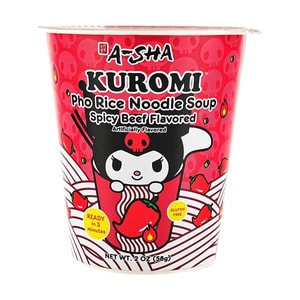 My Melody Pho Rice Noodle Soup, Spicy Beef Flavor, 2 oz【Anime Finds】【Ready in 3 Minutes】