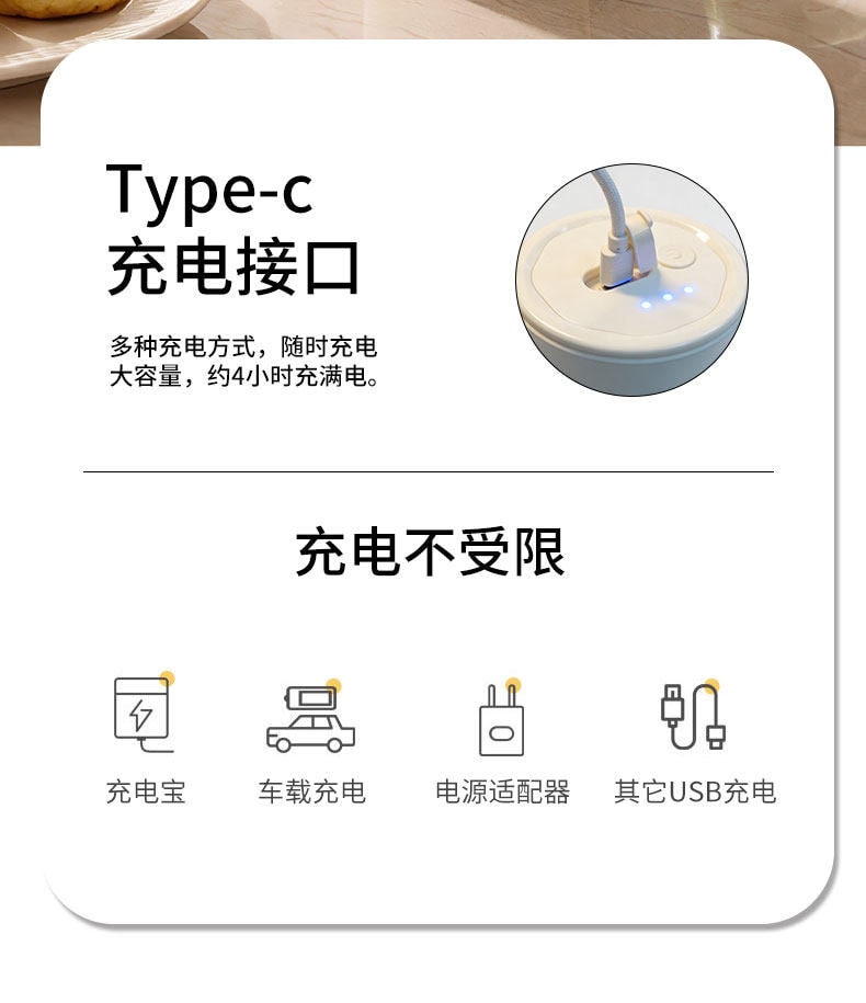 【中國直郵】 磨客 便攜式榨汁機家用小型榨汁杯無線全自動可碎冰保冷 牛奶白 1個