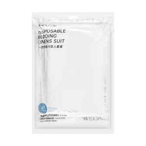 三利 一次性床单被罩 旅行床品四件套 酒店便携隔脏 双人套装 枕套*2个50*80cm 床单200*230cm 被套200*230cm