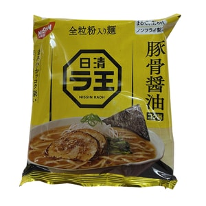 【日本直送】DHL直送（到着まで3～5日）日本日清ラワンノンフライインスタントラーメン全粒粉麺豚骨醤油麺1袋