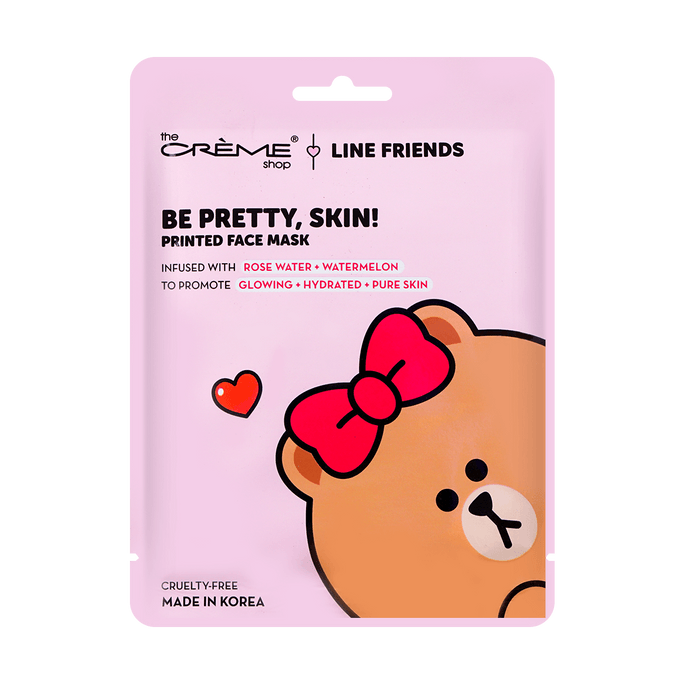 LINE FRIENDS Be Pretty, Skin! CHOCO Printed Essence Sheet Mask